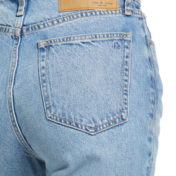 rag & bone - Alex High-Rise Straight Jeans - light blue wash - Picture 3 of 7